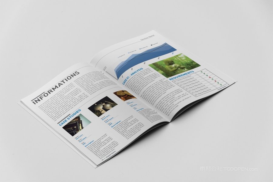 pages spread 胶装家居生活杂志细节样机 (8)