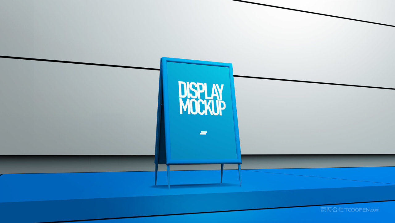 机场广告牌海报样机