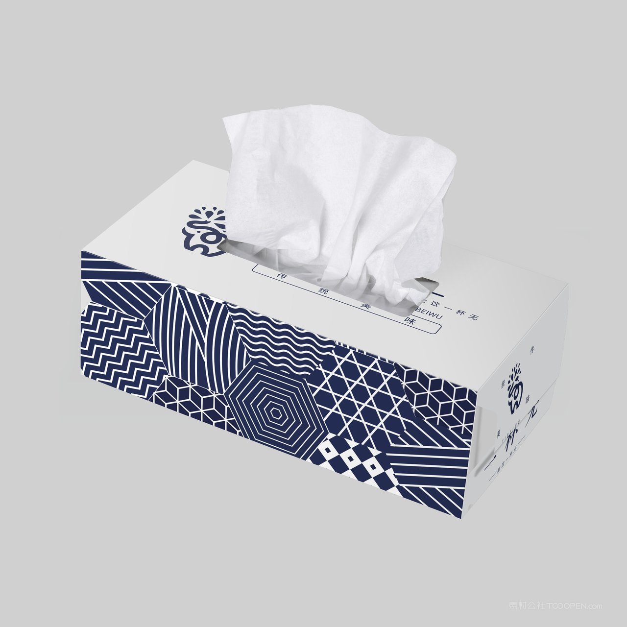 日系抽纸盒品牌餐厅餐饮贴图样机 (21)