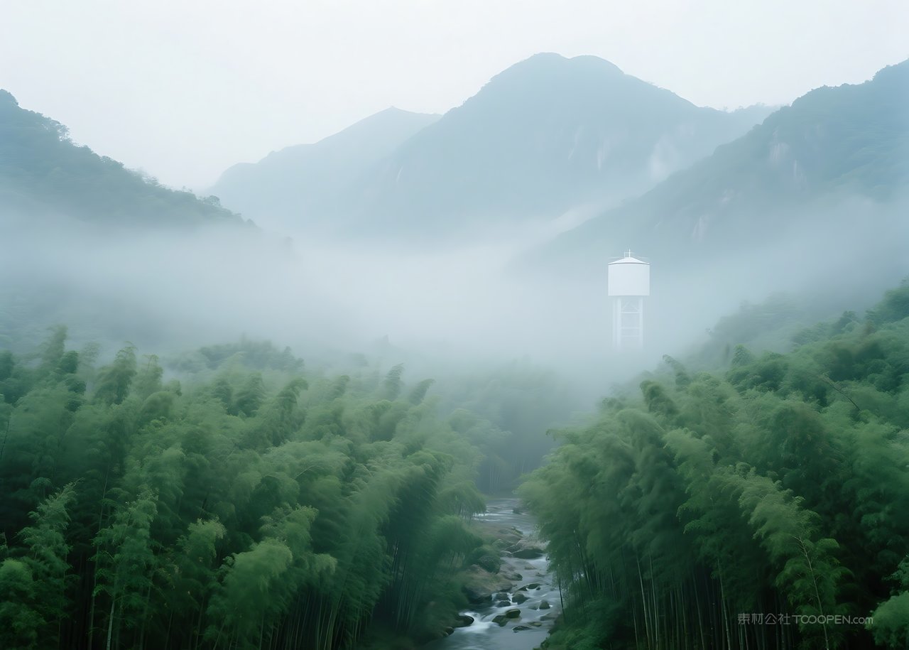 自然山水天空唯美风景景观山峰