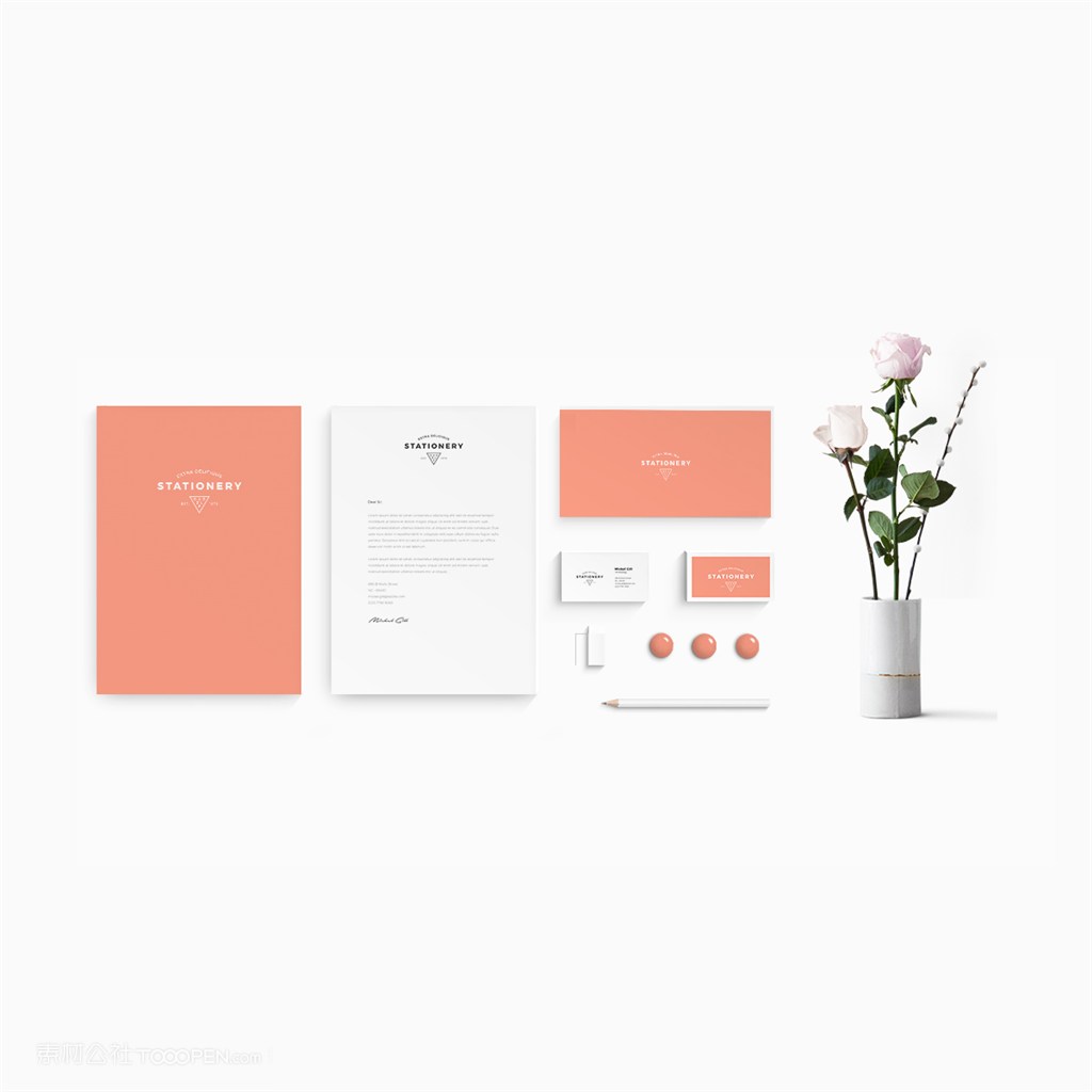 服装品牌vi样机模板