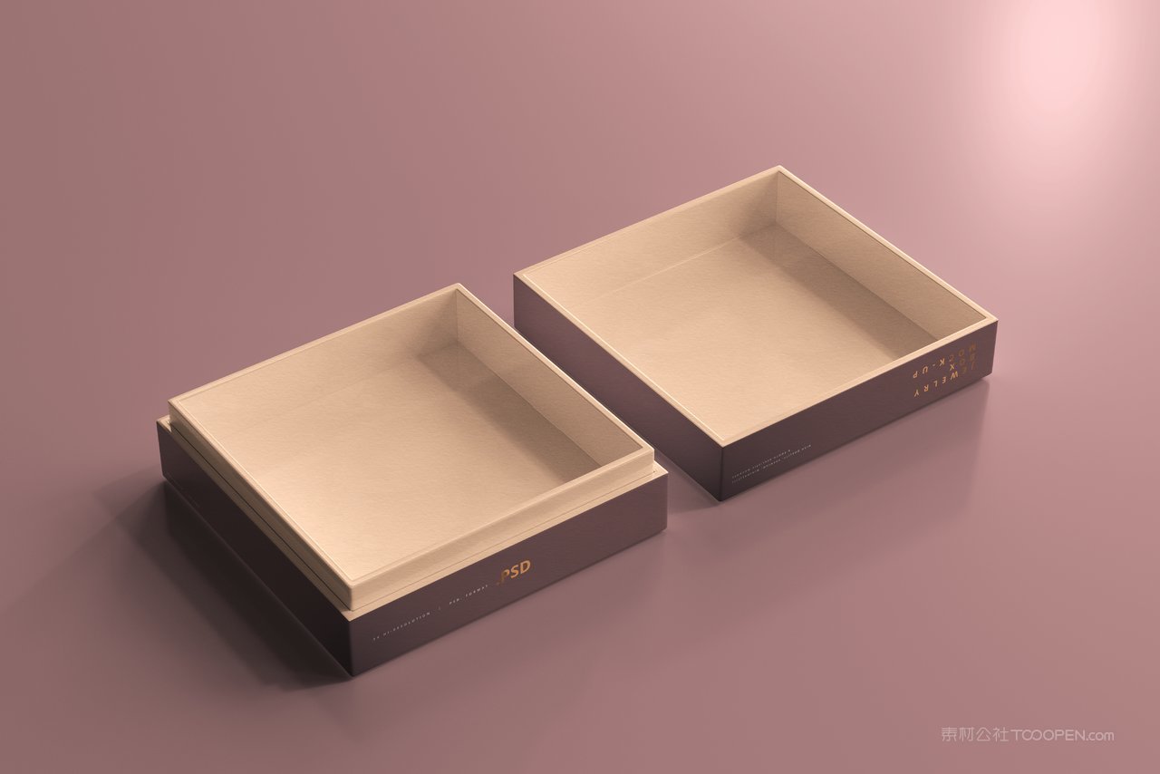 天地盖正方形盒子展示礼物包装样 (6)