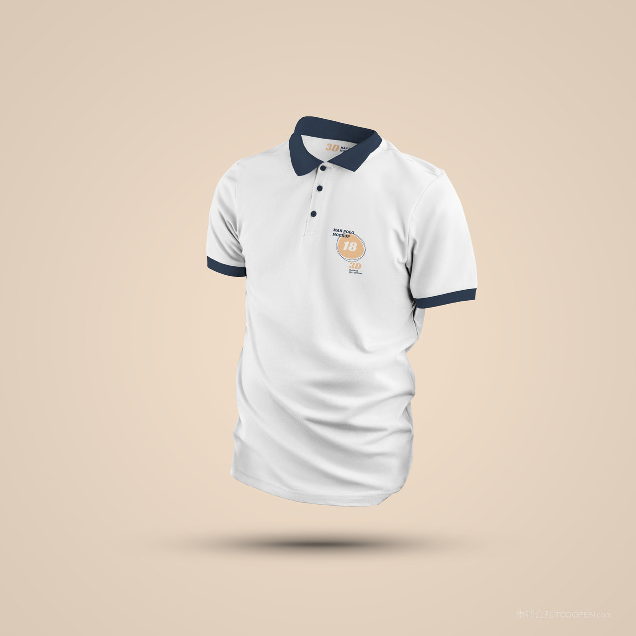 白色短袖t恤样机