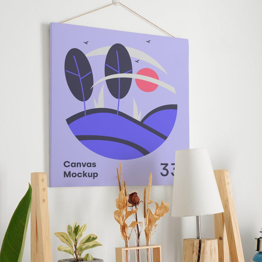 室内海报装饰画展示样机 (1)