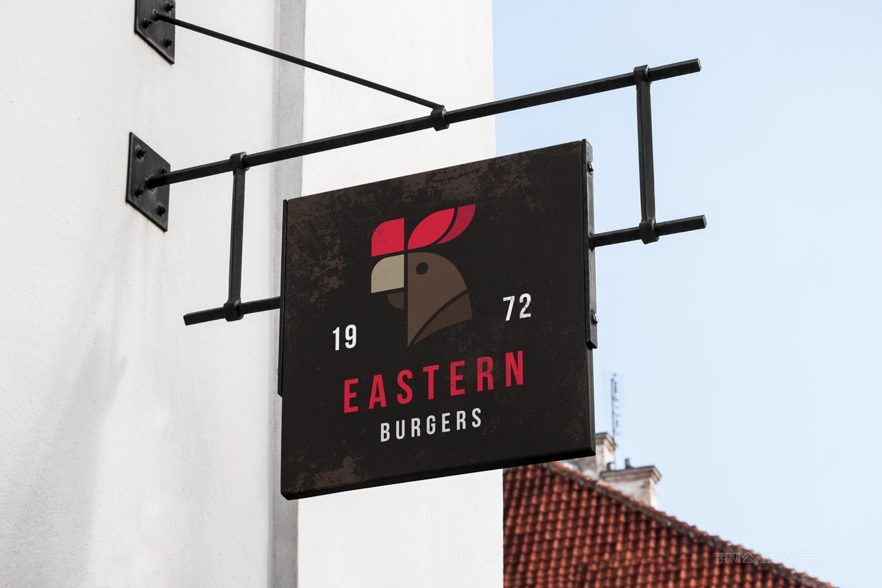 沿街实体店铺招牌门logo展示实景样机 (27)