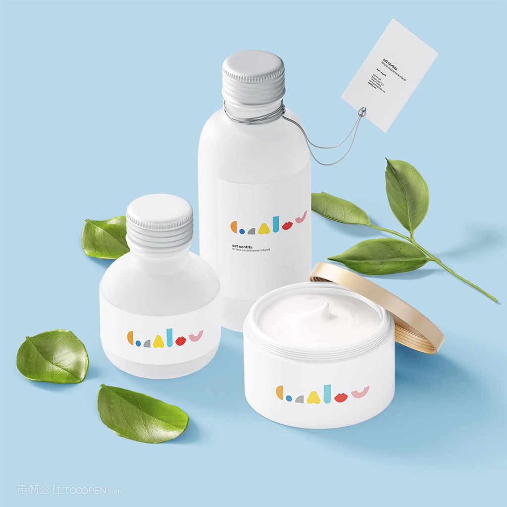 婴幼儿品牌护肤用品vi样机