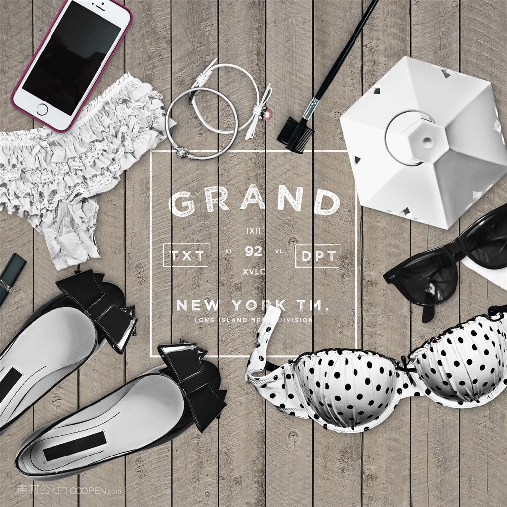 内衣胸罩手机马灯手环手链高跟鞋眼镜女性场景样机