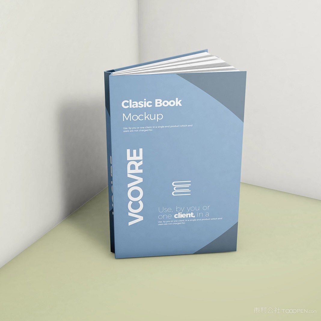 竖立的书籍封面贴图样机