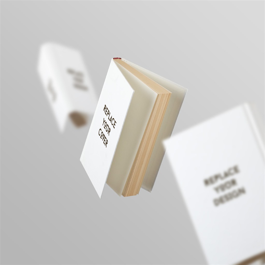 白色高档宣传画册样机