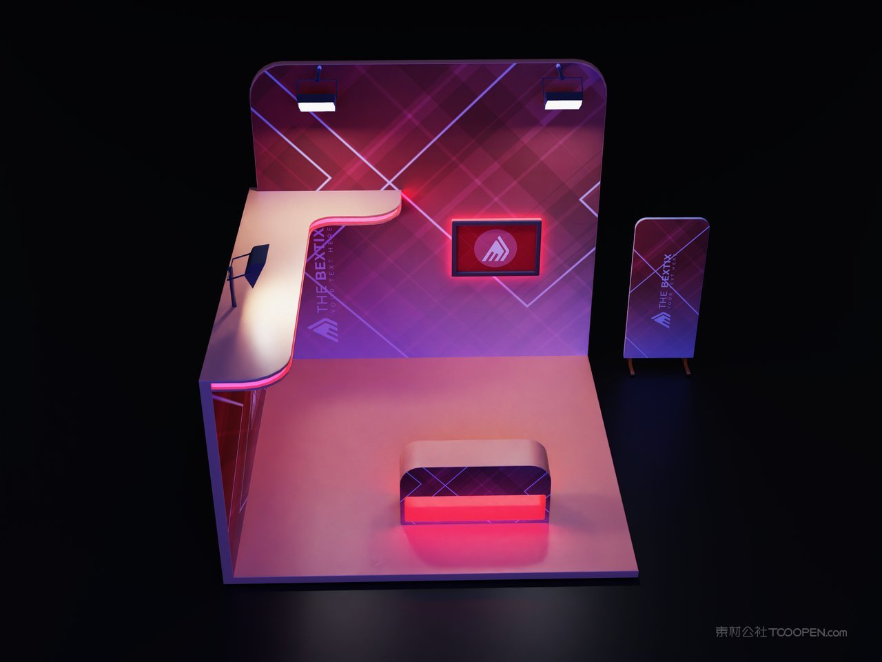 【2037期】展会展台设计样机 (5)