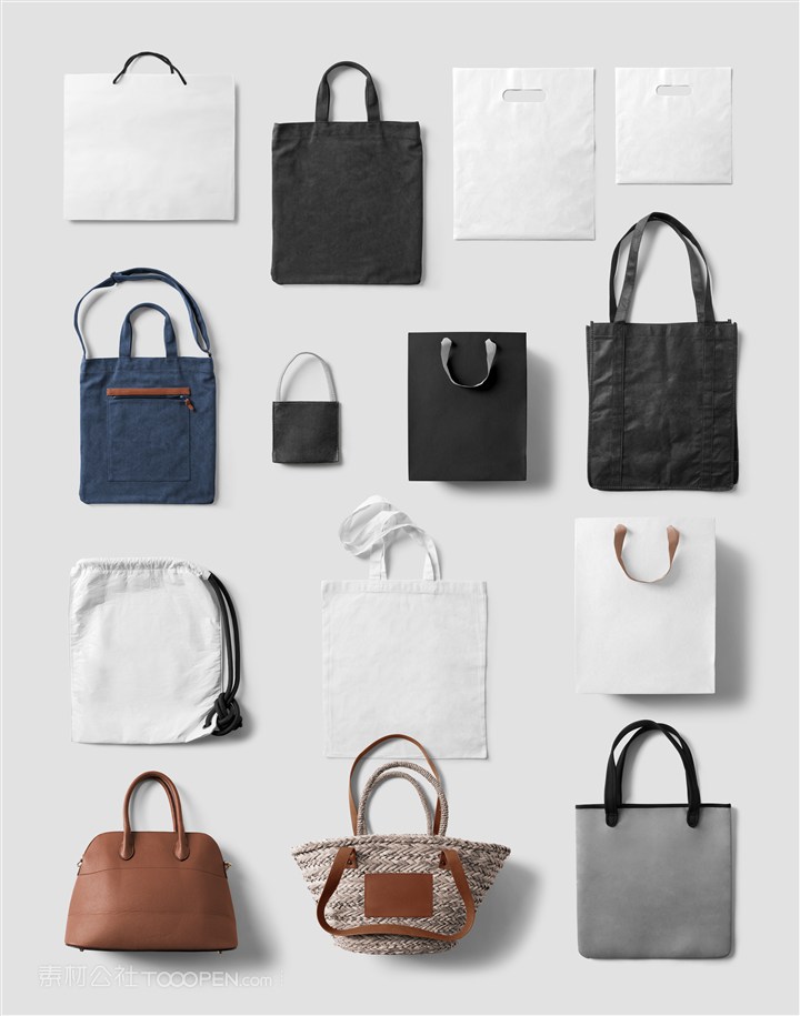 各种手提包皮的布的贴图模板