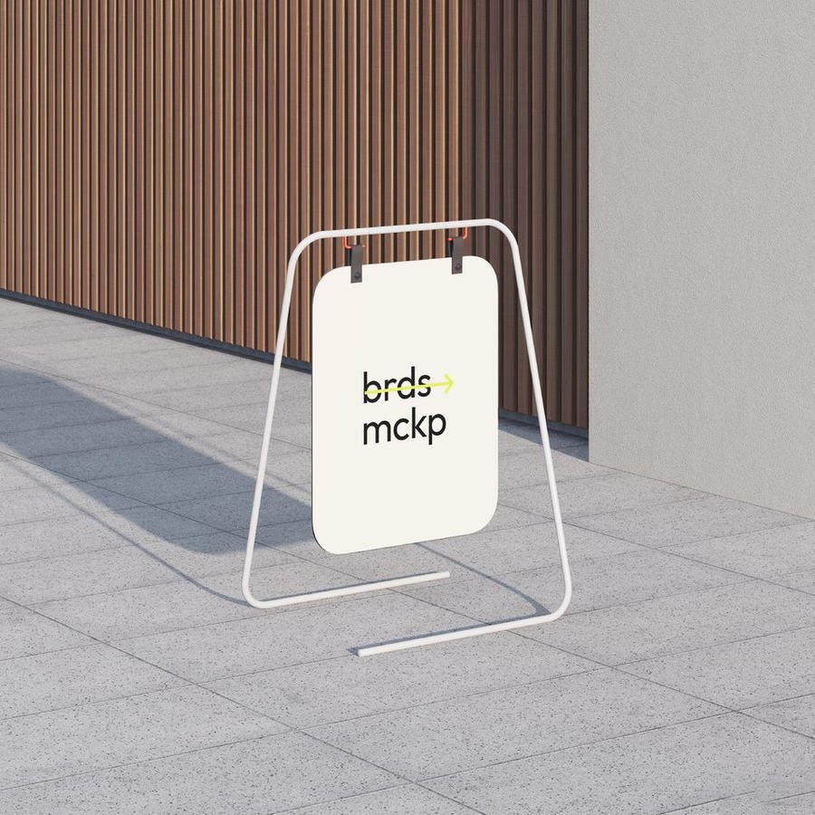 海报形象导视系统指示牌室外环境展示 (2)