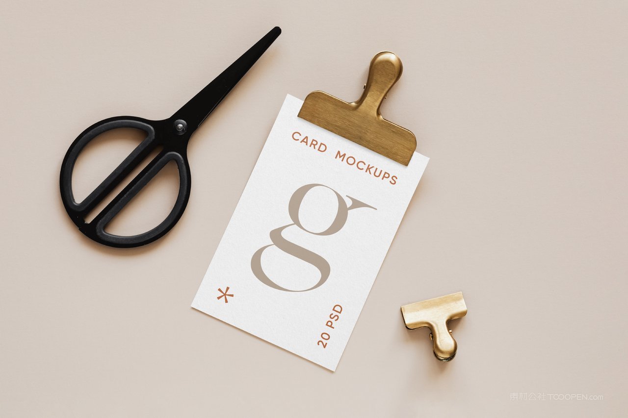 简约商务名片场景样机 (18)