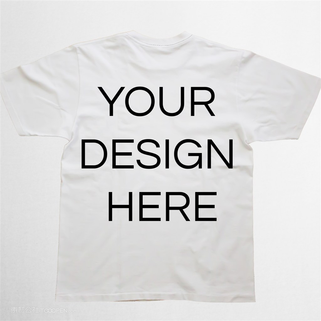 圆领短袖T恤包装样机