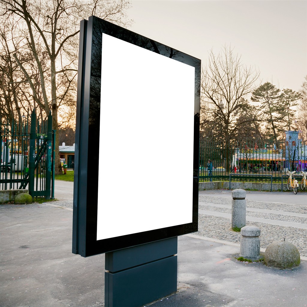 户外灯箱海报效果图样机