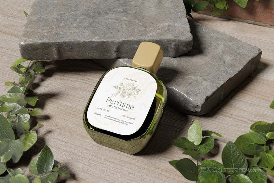 热带香水瓶样机