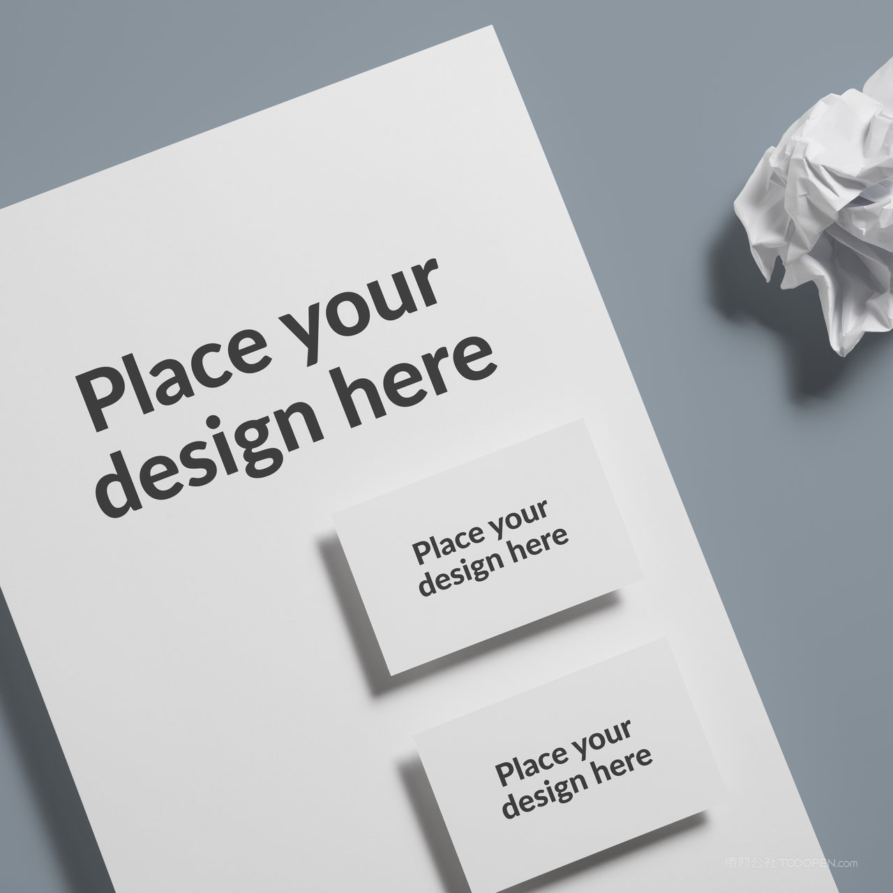 名片A4纸张vi贴图样机