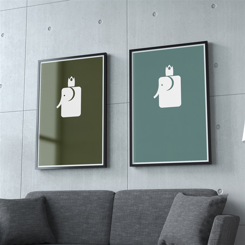 室内艺术海报样机