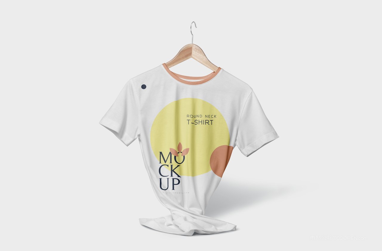 清新文创企业定制a工服t恤团建统一服饰vi形象样机 (10)