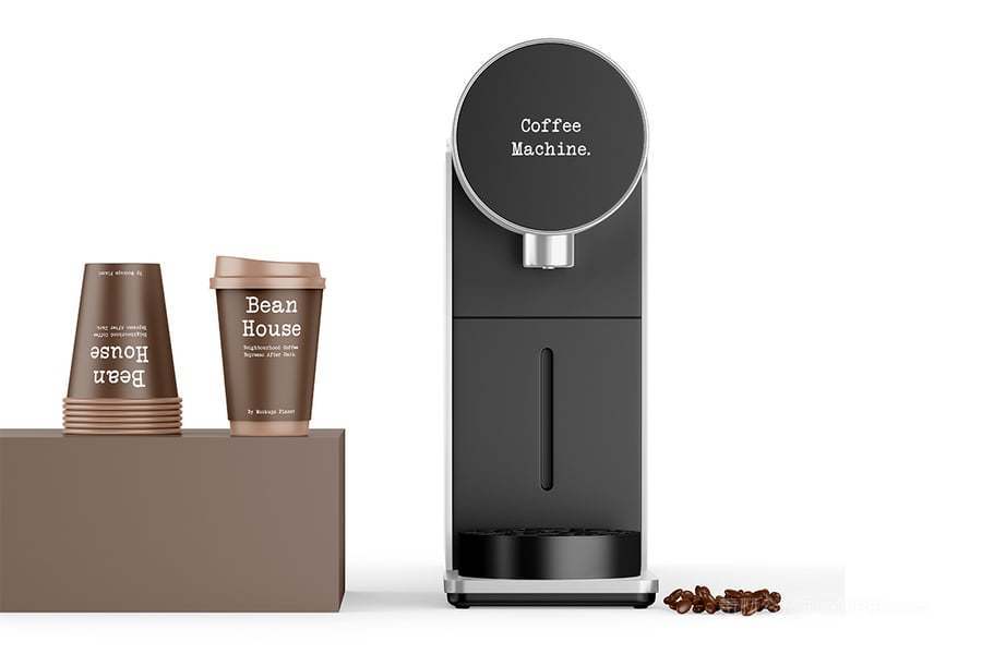 咖啡机场景样机