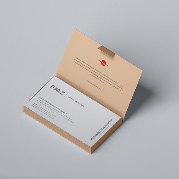 盒子里的名片样机