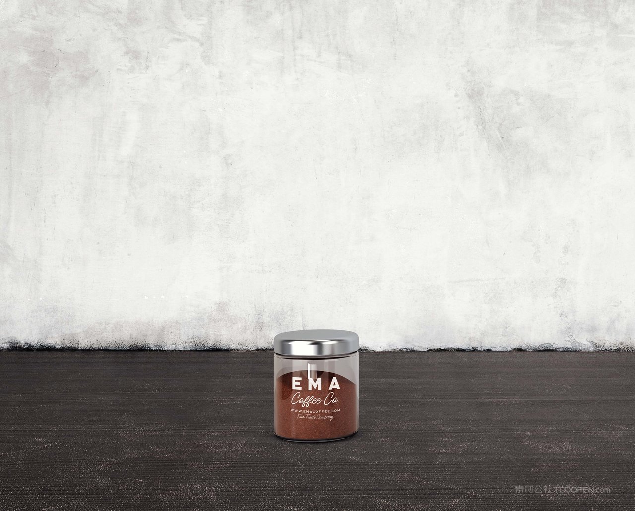 瓶装咖啡豆包装场景样机