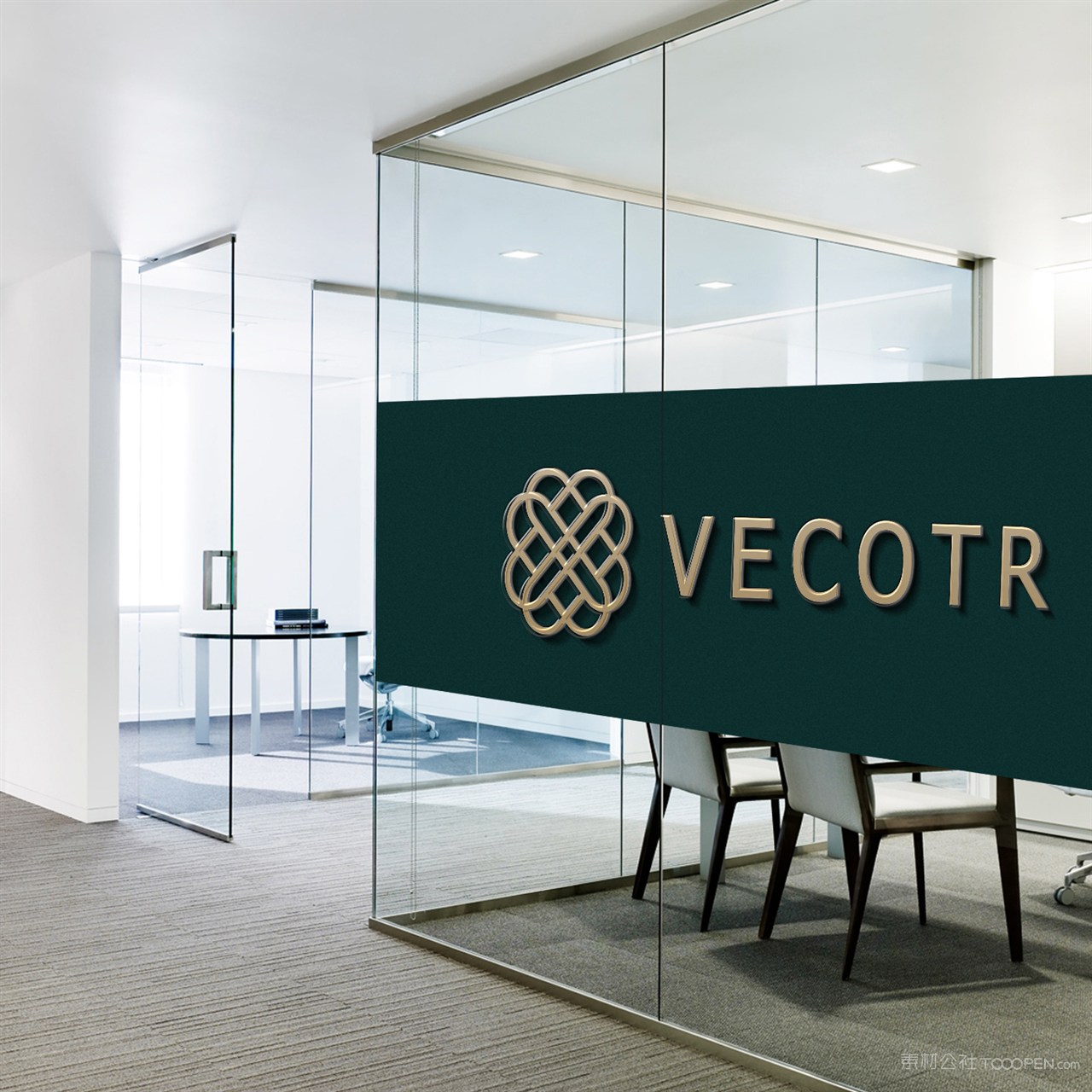 公司形象墙贴图样机