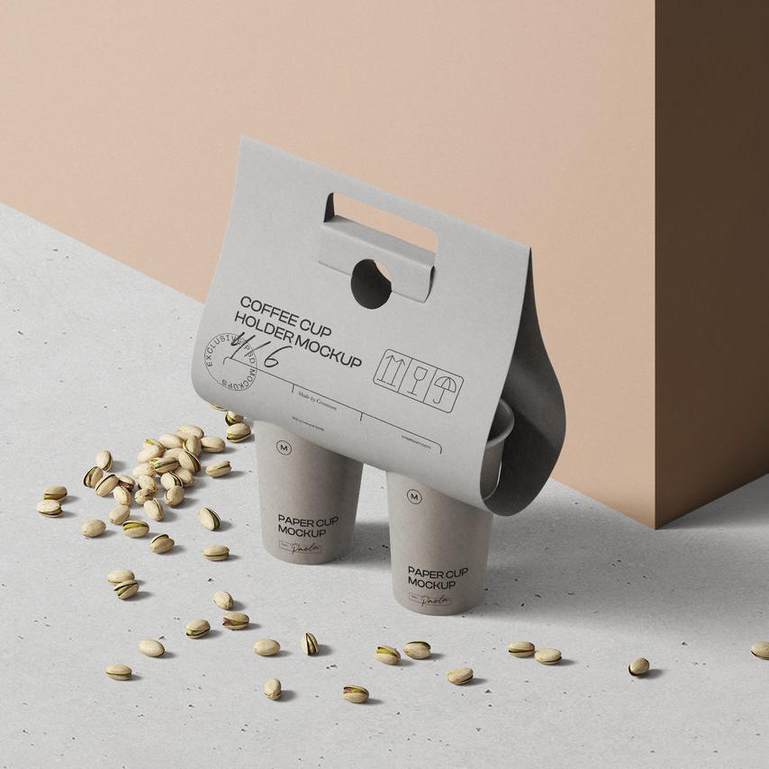 纸杯外卖产品包装场景样机 (15)