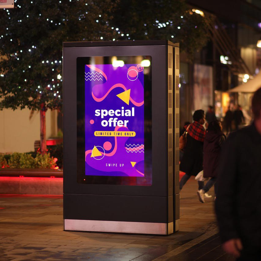 户外灯箱海报场景样机 (9)