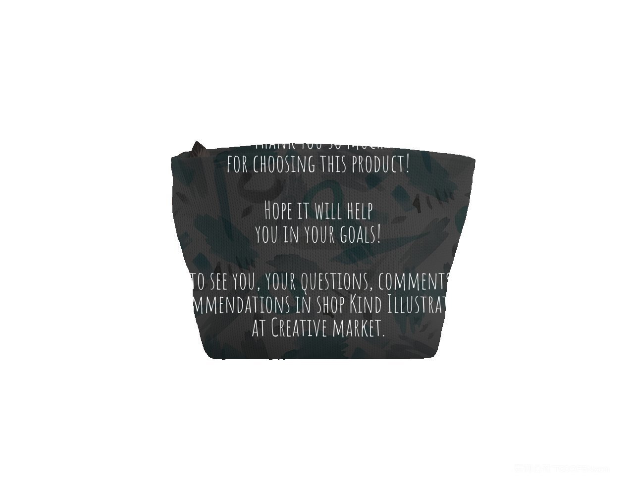 黑色化妆包样机