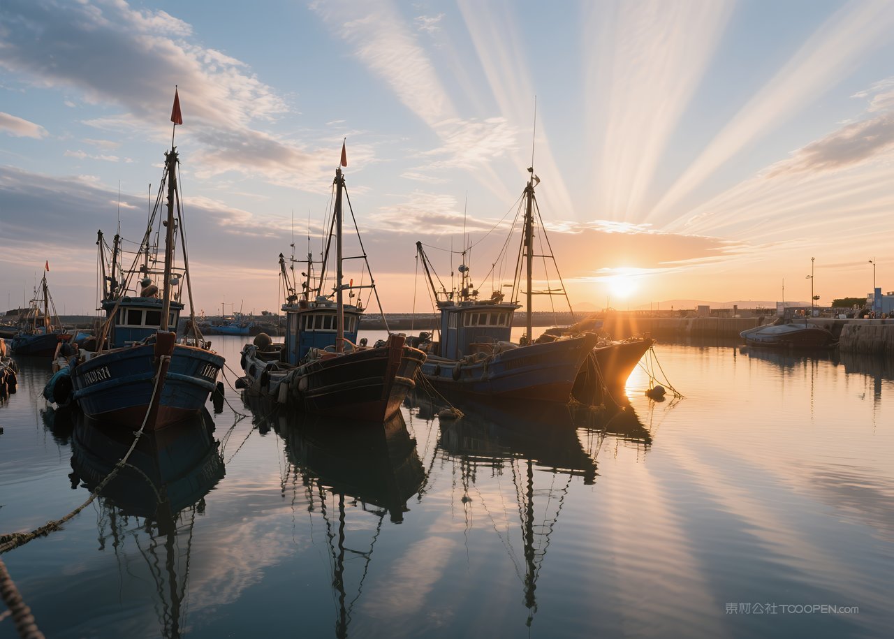 云彩落日唯美日落天空自然风景云层