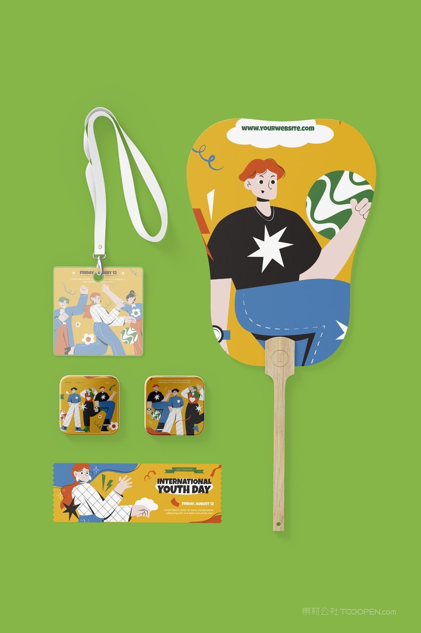 文创生活周边衍生品品牌vi形象展示样机 (32)