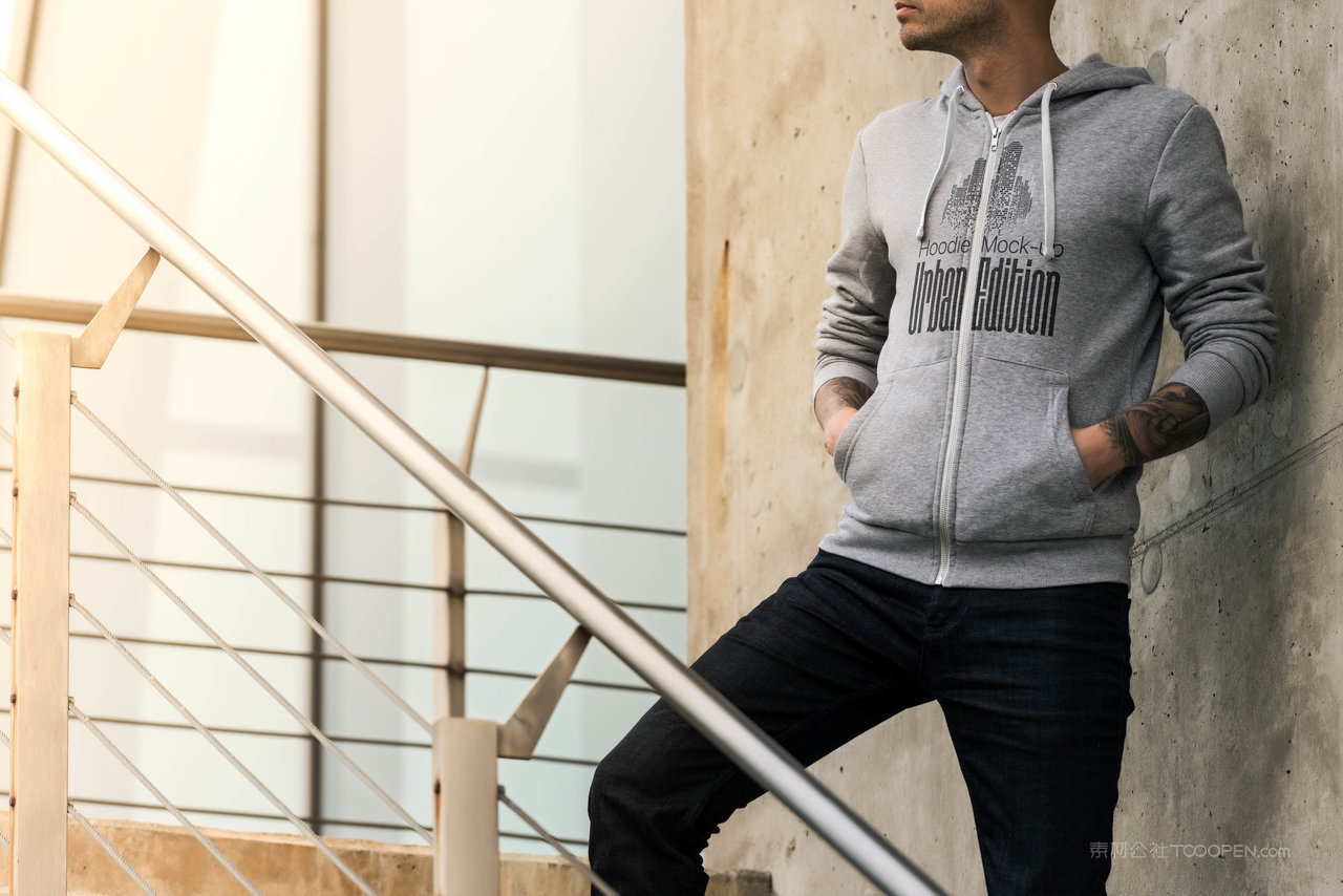 男士卫衣场景样机