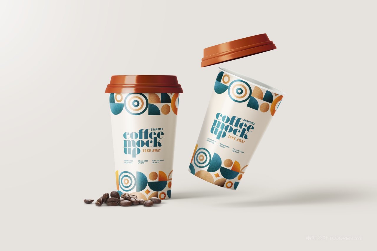 品牌奶茶咖啡logo定制vi包装展示样机 (20)