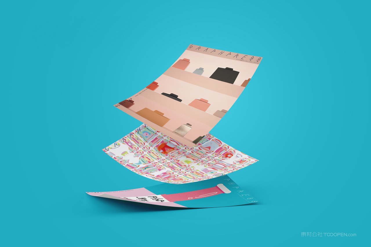 单张海报广告宣传单页样机 (8)