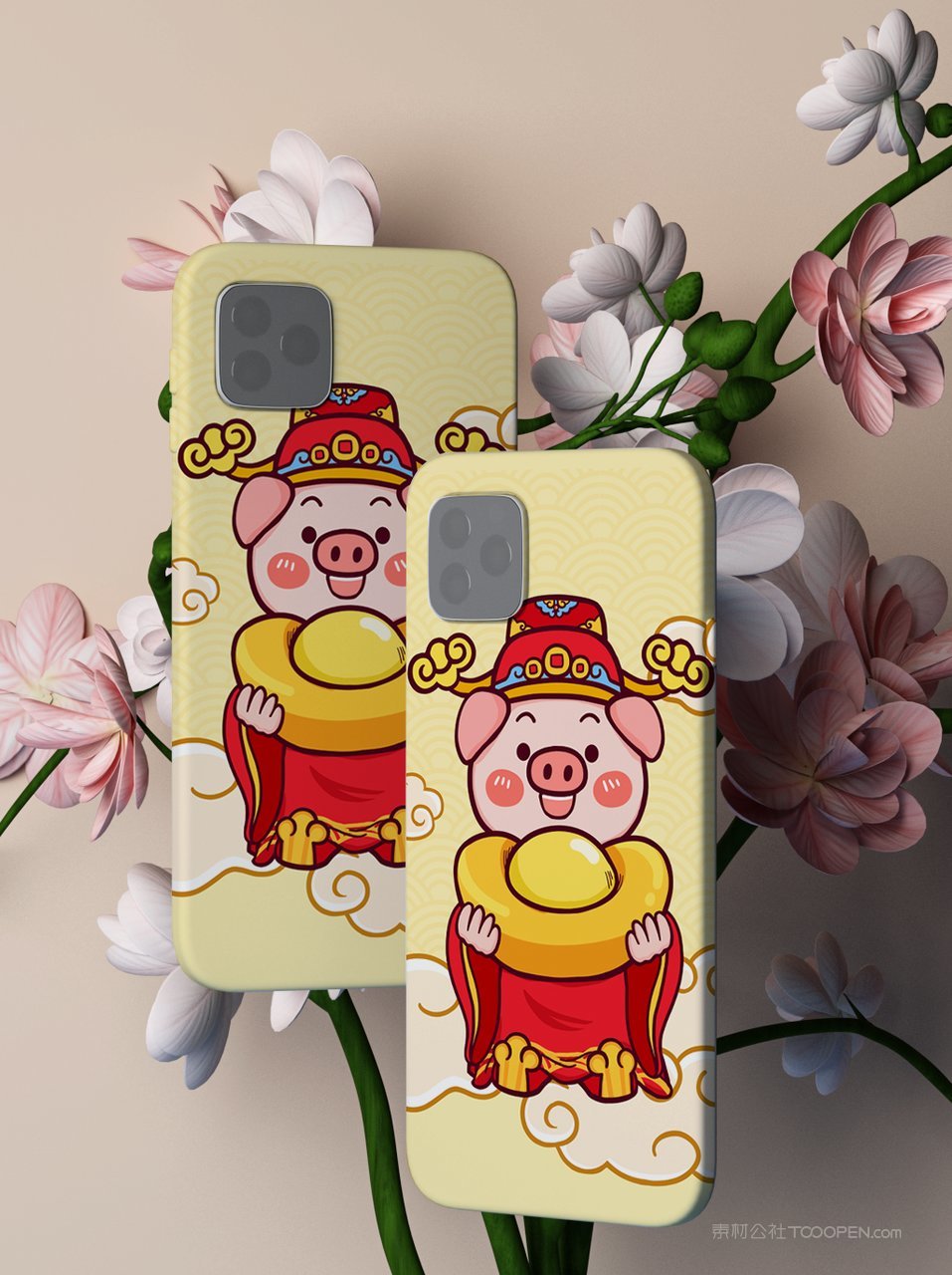 国潮手绘手机壳文创样机  (4)