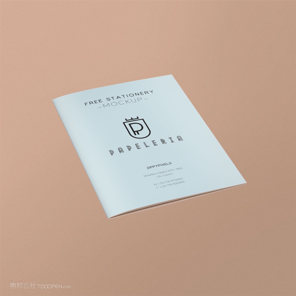 国外酒店海报宣传单样机素材