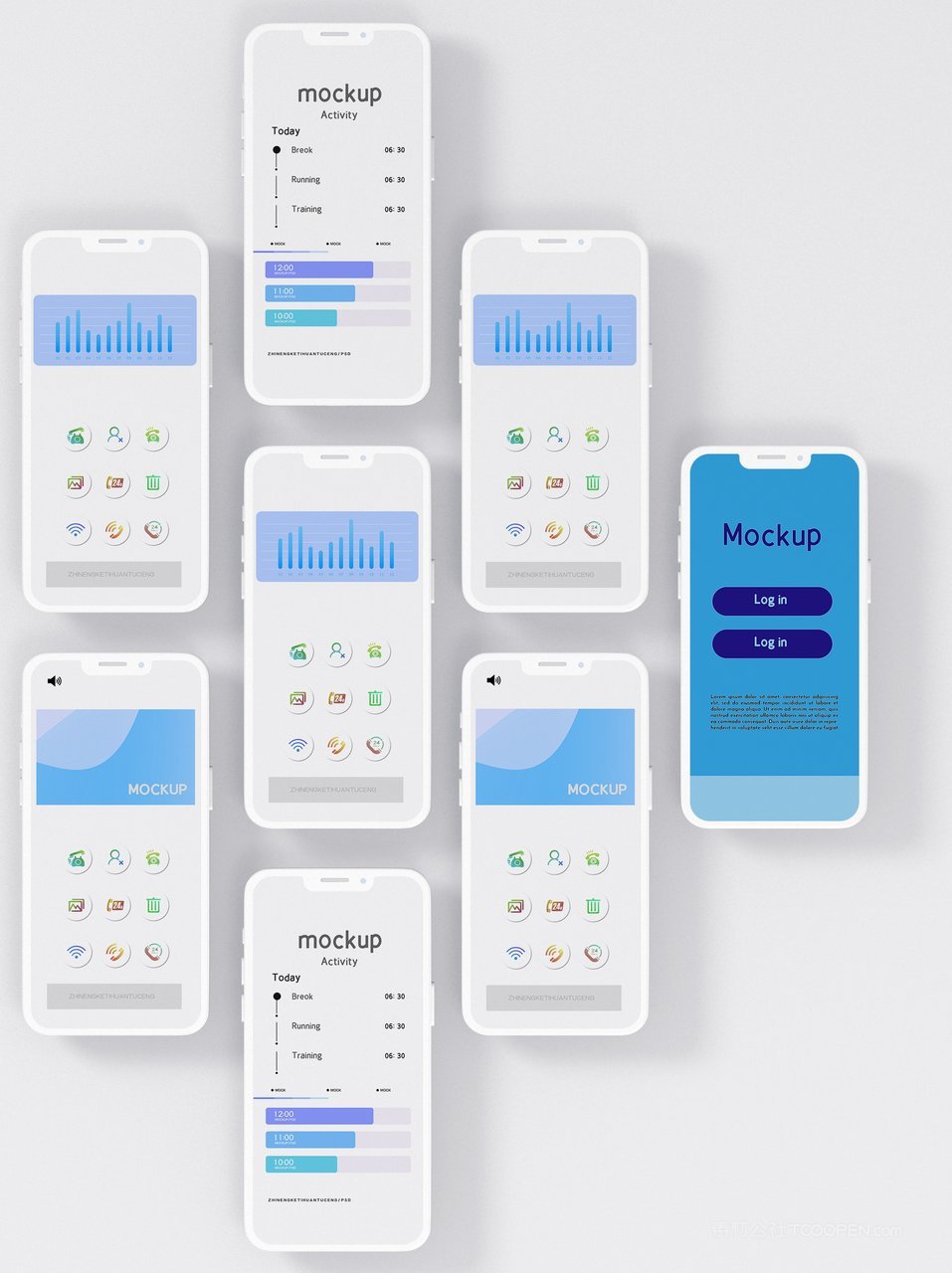 科技蓝手机屏app界面ui样机 (7)