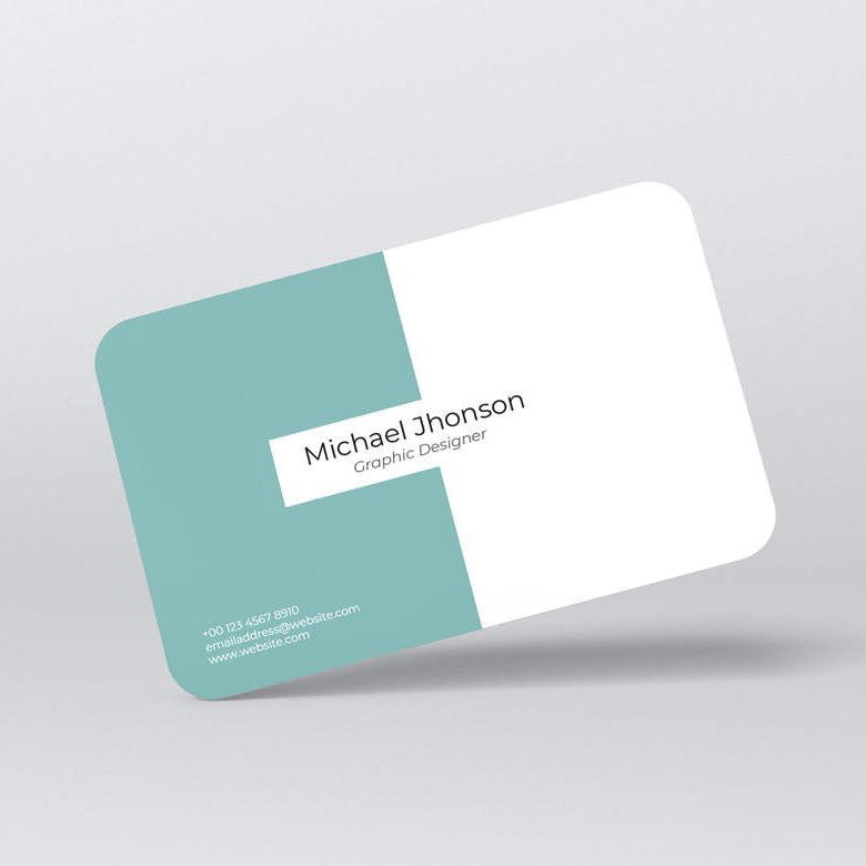 圆角名片设计样机