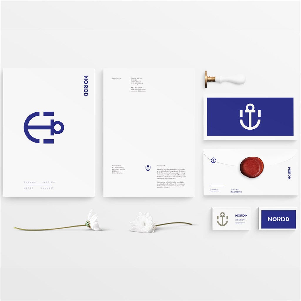 高端餐饮食品vi信纸信封样机模板