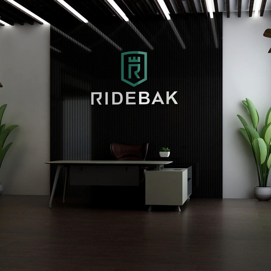 公司前台背景墙文化墙logo贴图样机