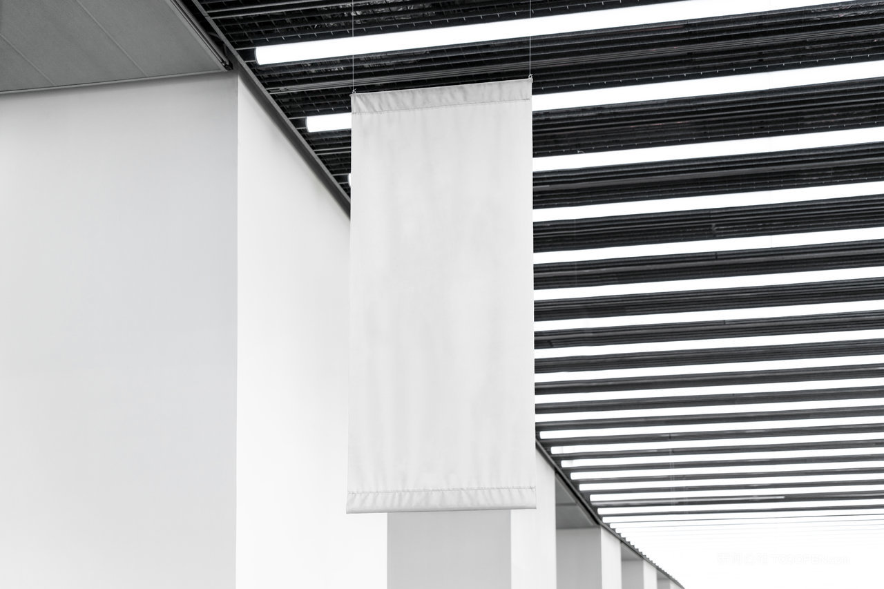 室内吊旗室内旗帜模型PDS素材