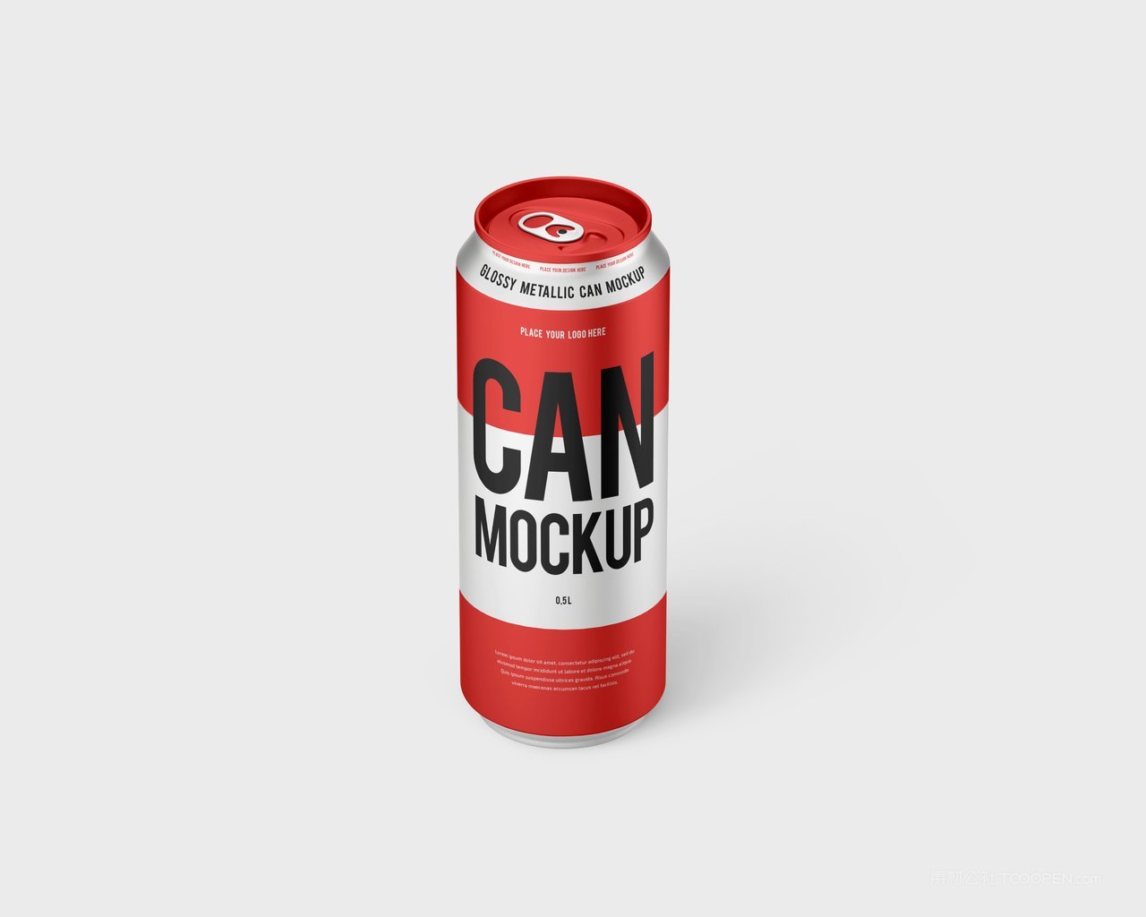 红白撞色易拉罐饮料包装样机 (9)
