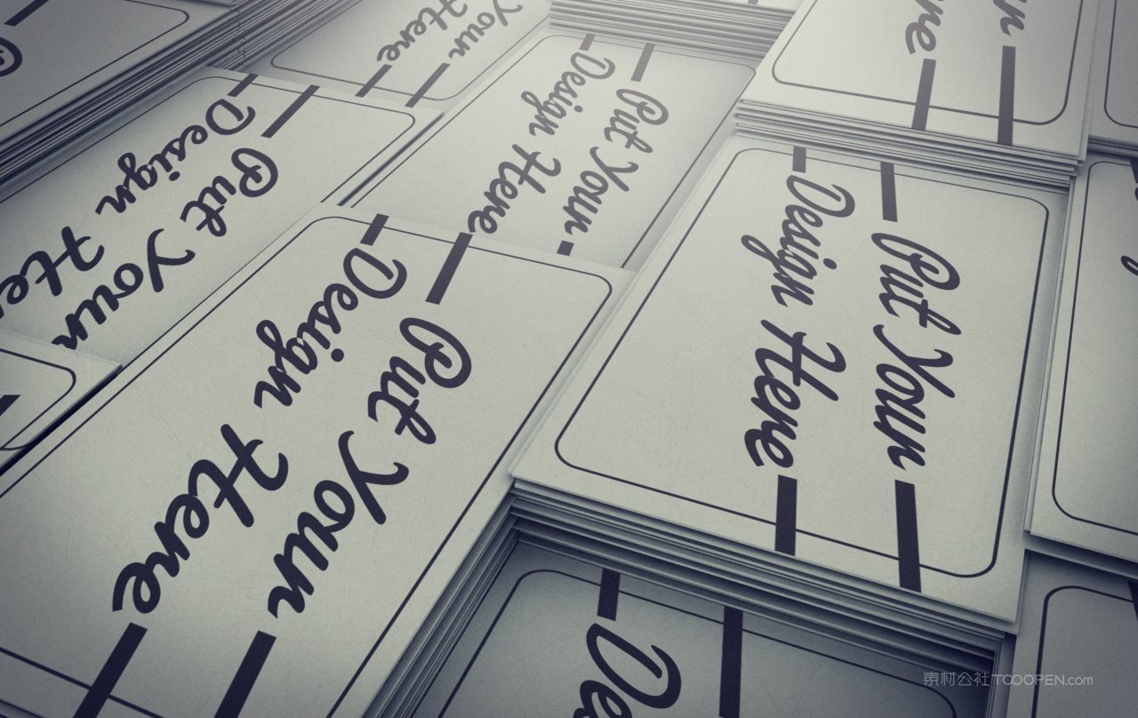 平铺名片贴图场景样机 (8)