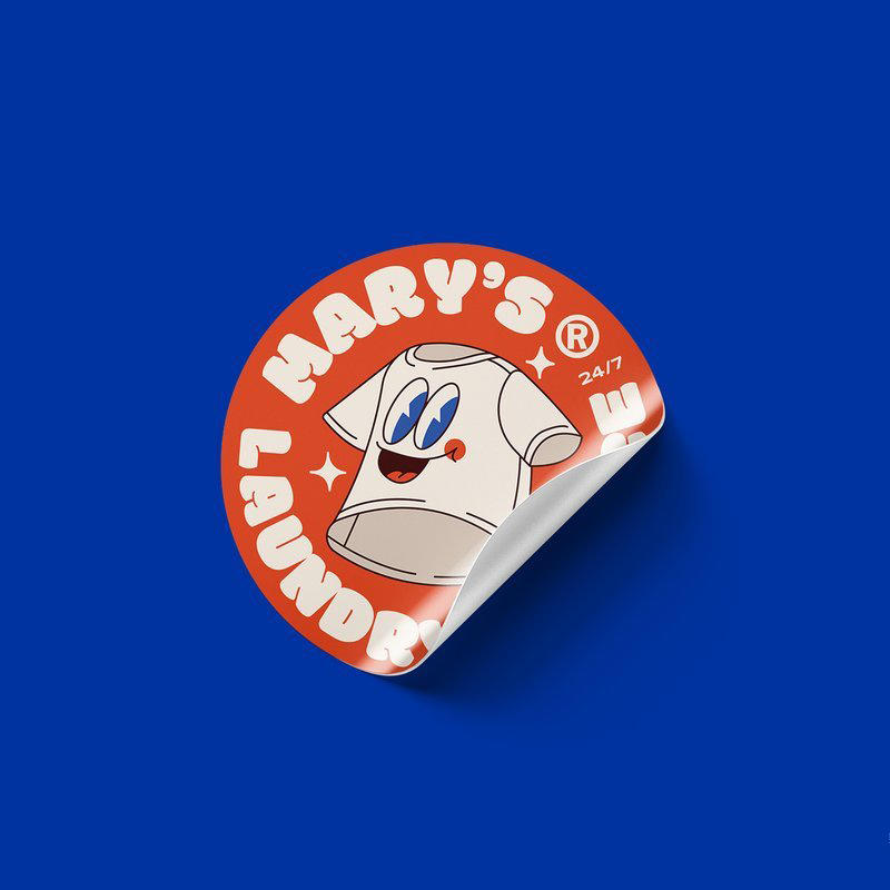 褶皱标签卷边不干胶贴纸样机 (11)