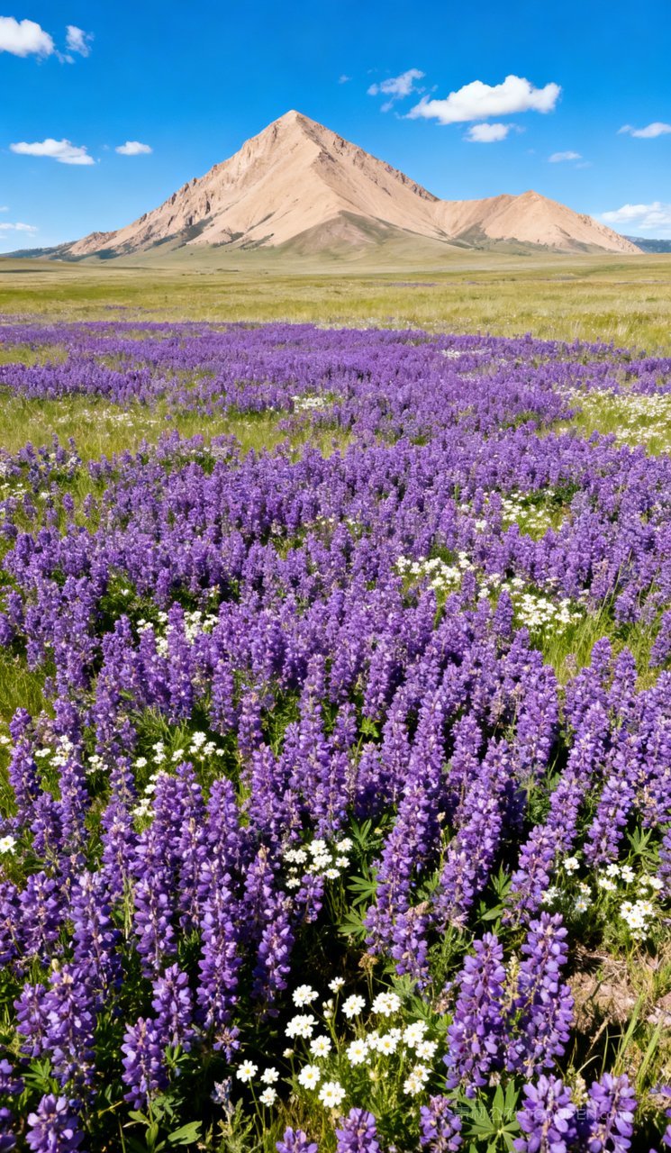 唯美景色风景景观自然草地云彩草原蓝天天空