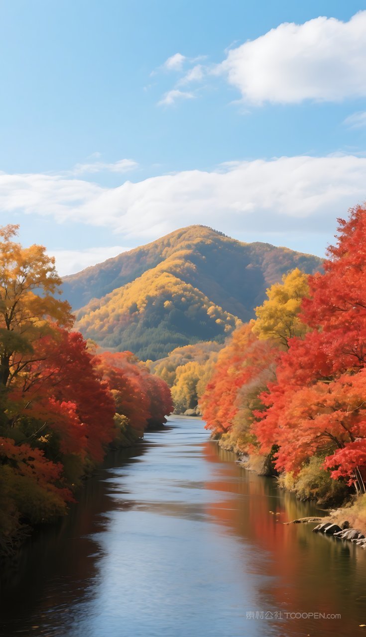 群山风景河流山水山峰湖泊唯美