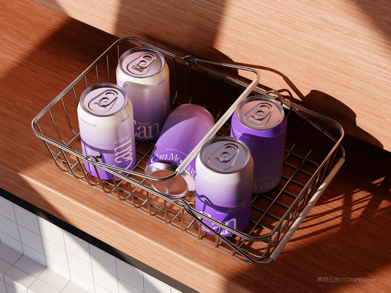 易拉罐场景样机