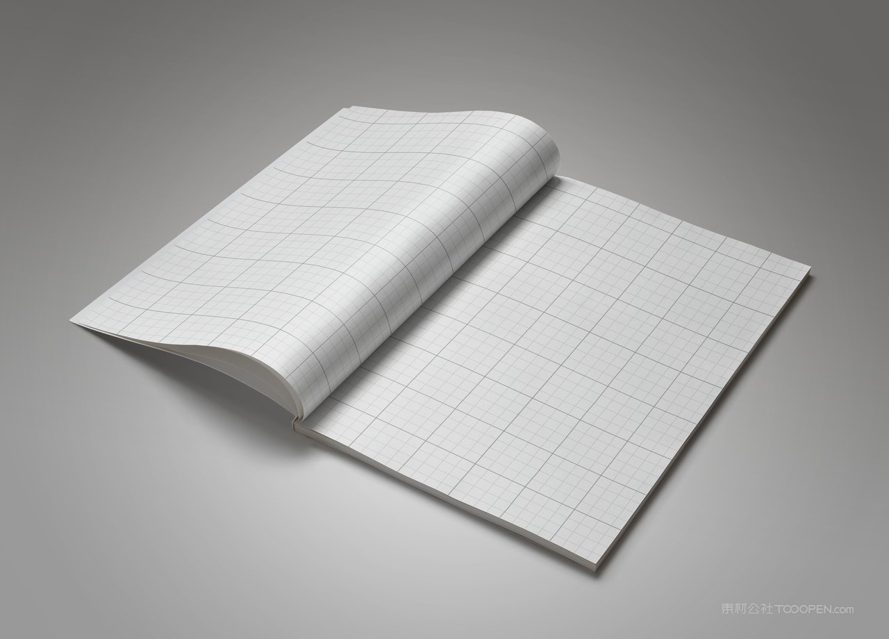 spread sheet胶装杂志宣传册封面样机 (2)