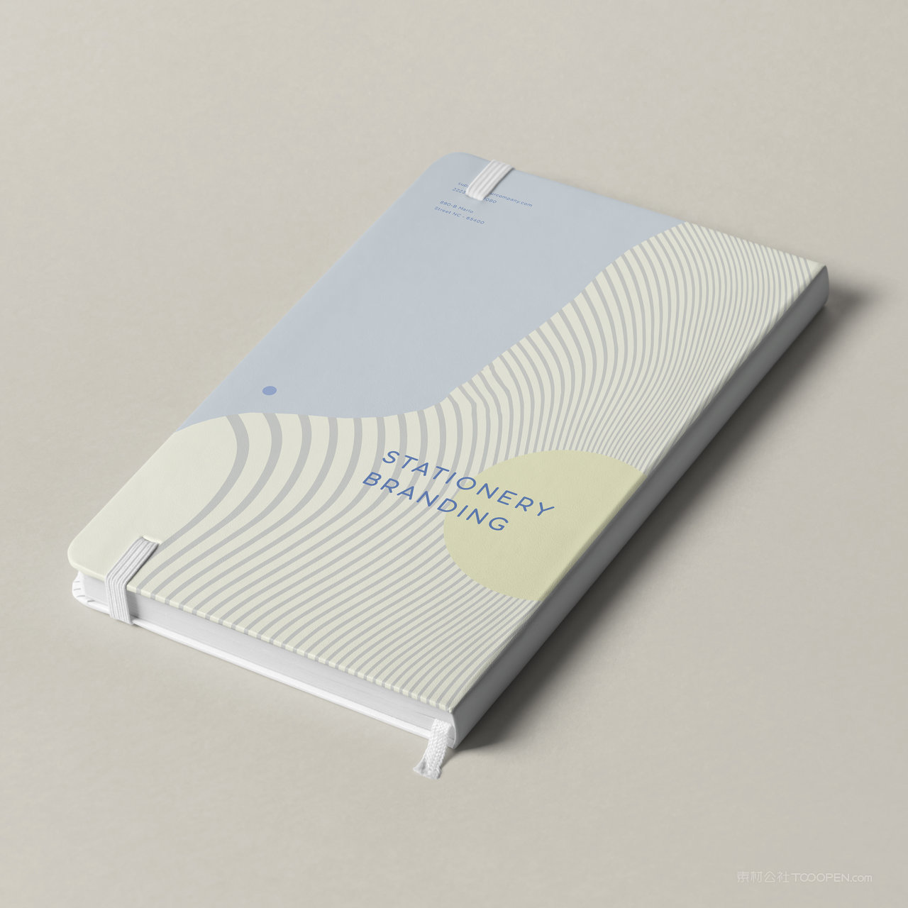 书籍画册笔记本封面贴图样机